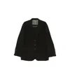 Ziggy Chen Single-breasted Notched-lapels Jacket In Black