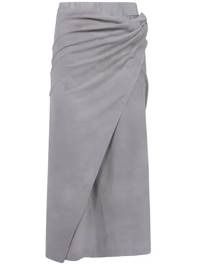 Ziggy Chen Skirt Asymmetric Jersey In Purple