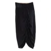 Ziggy Chen Ruched Midi Skirt In Black