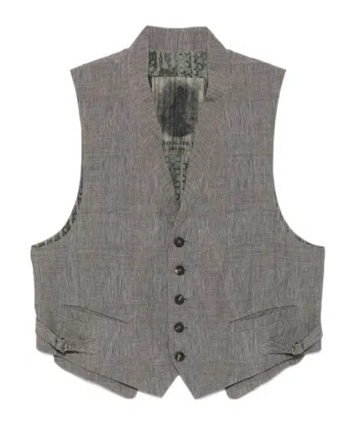 Ziggy Chen Sleeveless Vest In Grey