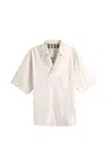Ziggy Chen Spread Collar T-shirt In White