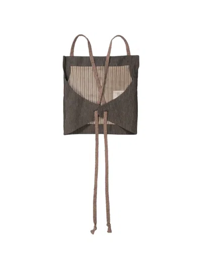 Ziggy Chen Square-neck Top In Brown
