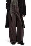 Ziggy Chen Straight Leg Trousers In Brown