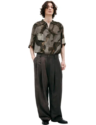 Ziggy Chen Straight Striped Trousers