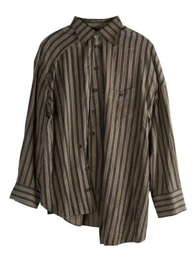 Ziggy Chen Striped Button-up Shirt