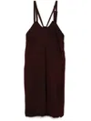 Ziggy Chen Striped Dress In Red