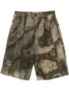 Ziggy Chen Tree Print Short In Green
