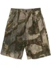 Ziggy Chen Tree Print Short In Green