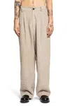 Ziggy Chen Pants In Beige Linen