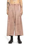 Ziggy Chen Painterly-print Trousers In Pink
