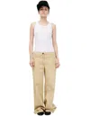 Ziggy Chen Trousers With Paint Effect In Brown