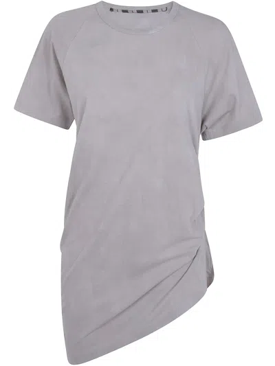 ZIGGY CHEN T-SHIRT DRAPED FRONT "ASYMMETRIC",0W2620206 54 GREY