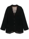 Ziggy Chen Twill Blazer In Black