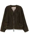 Ziggy Chen Twill Weave Jacket In Brown