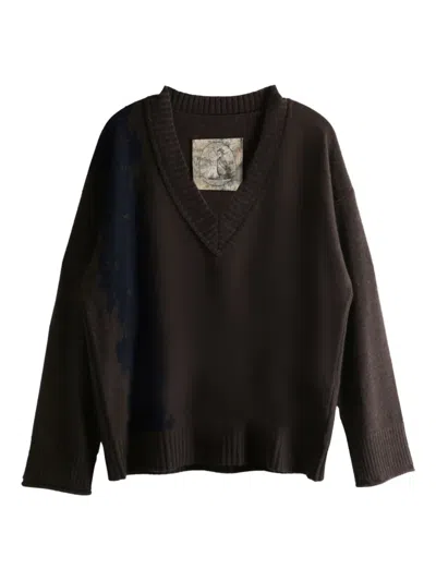 Ziggy Chen V-neck 0m2532004 Knitwear In Brown