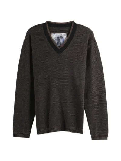 Ziggy Chen V-neck Sweater In Black