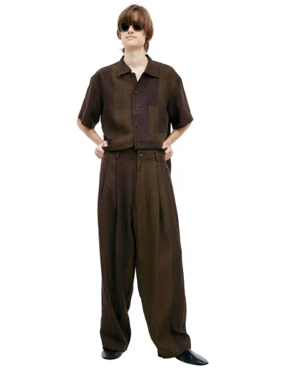 Ziggy Chen Wide Linen Trousers