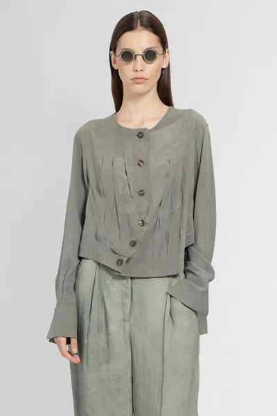 Ziggy Chen Woman Grey Shirts