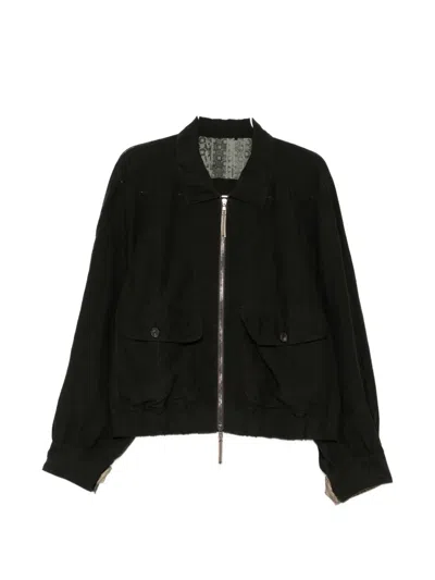 Ziggy Chen Zip-up Jacket In Black