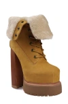 Zigi Aden Faux Shearling Lined Platform Bootie