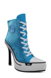 Zigi Adiel Platform Bootie In Blue