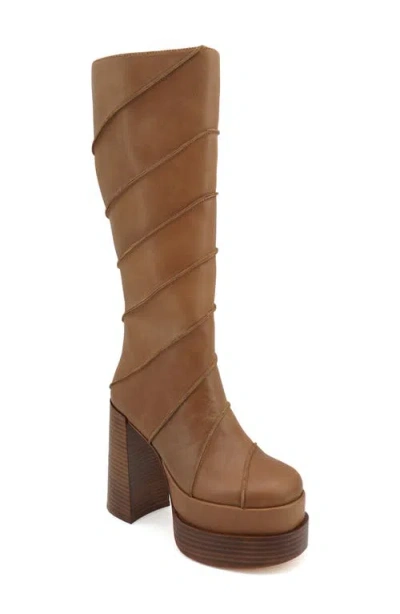 Zigi Albania Platform Waterproof Boot In Brown