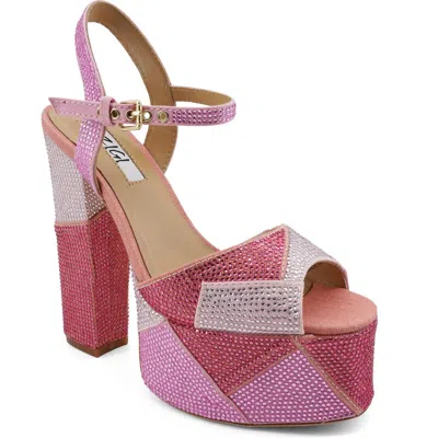 Zigi Antonia Ankle Strap Platform Sandal In Pink
