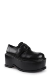 Zigi Artisan Fabby Platform Derby In Black Leather