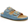 Zigi Artisan Reedie Two-strap Sandal In Blue