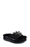 Zigi Ashey Faux Fur Platform Slide Sandal
