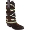 Zigi Azra Western Boot In Brown