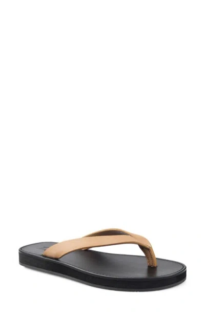 Zigi Beachtime Leather Flip Flop In Multi