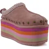 Zigi Brianne Faux Fur Platform Clog In Gray