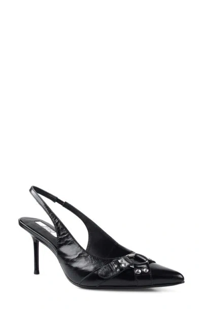Zigi Buena Slingback Pointed Toe Pump In Black