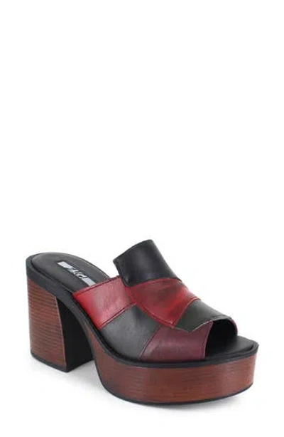 Zigi Carla Platform Sandal In Red Multi