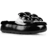 Zigi Cass Faux Fur Lined Sandal In Black