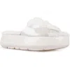 Zigi Cass Faux Fur Lined Sandal In White
