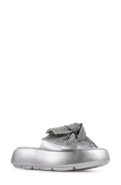 Zigi Cassinella Embellished Sandal In Silver/clear