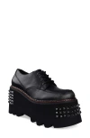 Zigi Celestina Stud Platform Derby In Animal Print