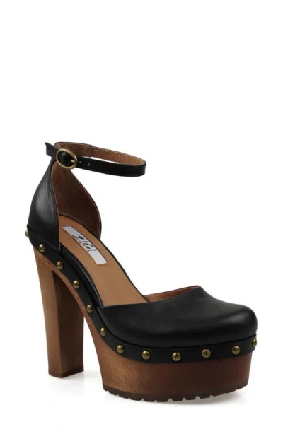 Zigi Divaa Ankle Strap Platform Pump In Black