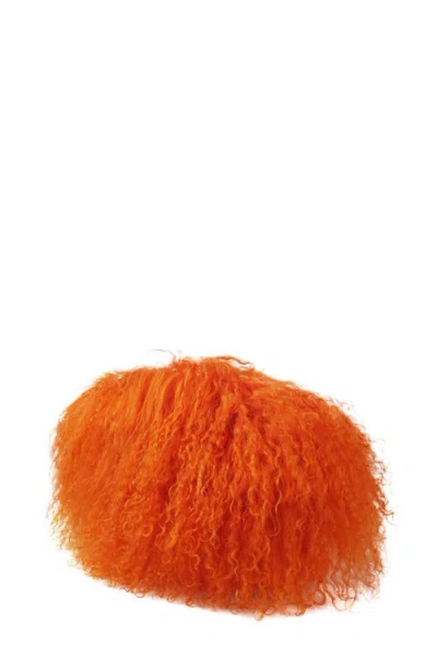 Zigi Eliza Genuine Shearling Bootie In Orange