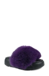 Zigi Fabbi Faux Fur Platform Sandal