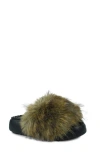 Zigi Fabbi Faux Fur Platform Sandal