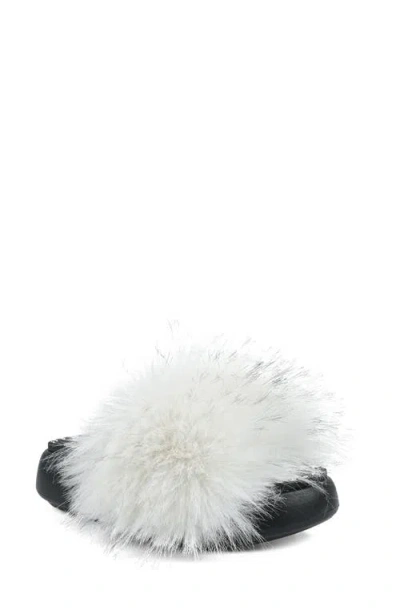 Zigi Fabbi Faux Fur Platform Sandal