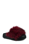 Zigi Fabbi Faux Fur Platform Sandal