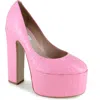 Zigi Giorgia Platform Pump In Pink Croc