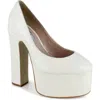 Zigi Giorgia Platform Pump In White Croc