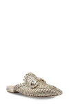 Zigi Isabelle Crystal Bit Mule In Gold
