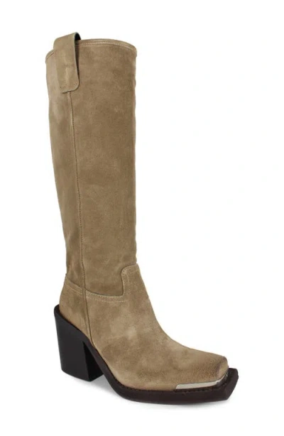 Zigi Joshana Knee High Boot In Tan Suede