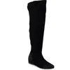 Zigi Knee High Boot In Black Suede